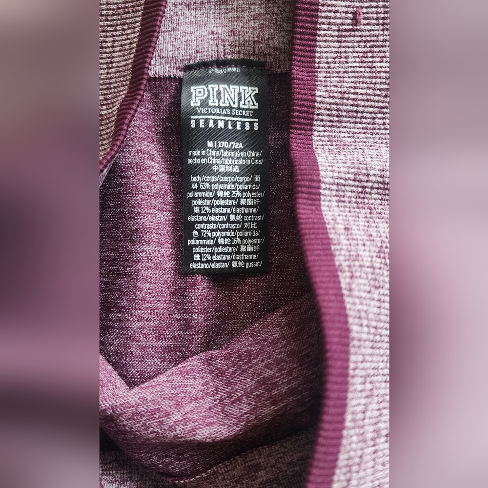 Victorias Secret PINK Seamless Leggings Yoga Pants 2 ToneWomens Size M - Picture 5 of 5